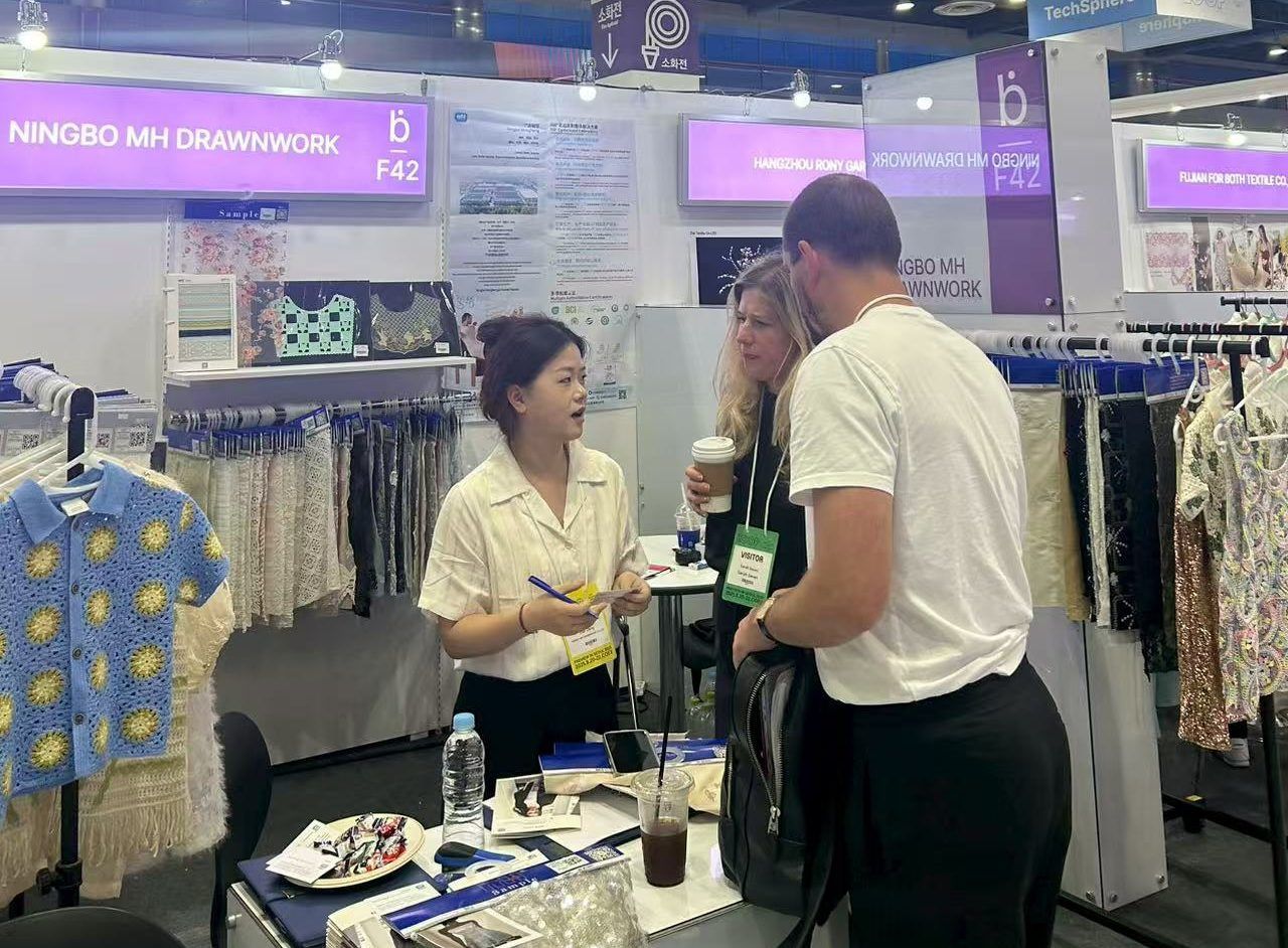 萌恒抽紗亮相2025韓國（首爾）國際紡織展覽會